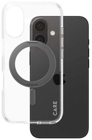 Panzer Glass CARE by PanzerGlass Feature Kickstand Case Apple iPhone 16 6.1" dėklas telefonui juodos spalvos/dėklas telefonui juodos spalvos MagSafe 1321
