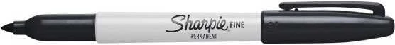 Sharpie Fine Marker permanentinis 0,9mm 12 vnt Juodas