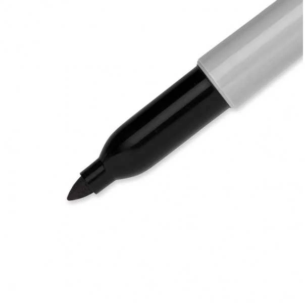 Sharpie Fine Marker permanentinis 0,9mm 12 vnt Juodas