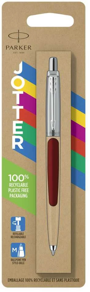 Automatinis tušinukas Parker Jotter Originals Raudona CT Medium Mėlyna, blisteryje