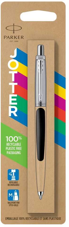 Automatinis tušinukas Parker Jotter Originals Juodas CT Medium Mėlyna, blisteryje