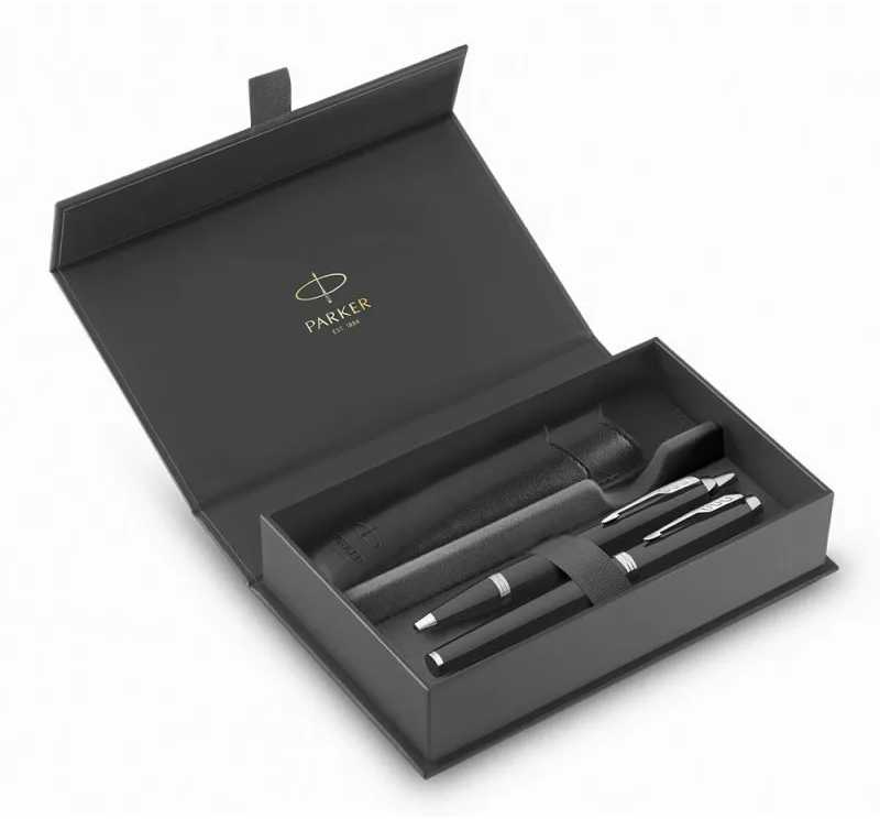 Parker 2214457, Juoda, 2 vnt., Tušinukas + Plunksnakotis