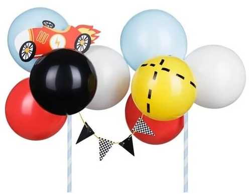 Party Deco Balionas torto papuošimui Autko mišinys 29cm 36246