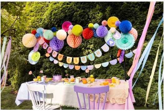 Party Deco Tamsiai mėlynas popierinis kamuolys, 20 cm