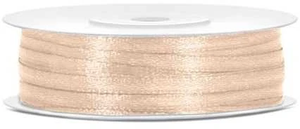 Party Deco Juostelė satino 3mm/50m kreminė