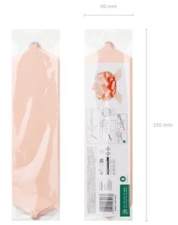 Party Deco Dekoratyvinis kaspinas 30cm 1 vnt rožinis