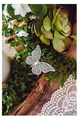 Party Deco Popierinė dekoracija "Drugelis" 4*6,5cm 10 vnt