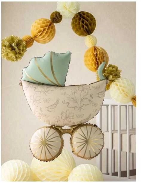 Partypal PartyDeco Balon fol.Vežimėlis 67x96cm mix FB292 90804