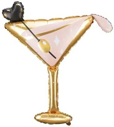 Party Deco Folinis balionas "Stiklinė kokteiliui" 126&93cm