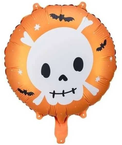 PartyDeco Folinis balionas Kaukolė, 45cm