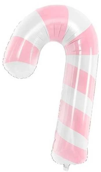 Party Deco PartyDeco Folinis balionas Saldainio lazdelė, 50x82cm rožinis