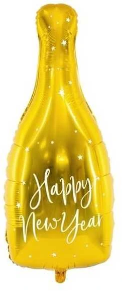 Party Deco Folinis balionas "Happy new year" butelis