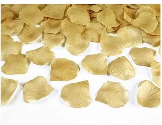 Party Deco Dekoratyviniai rožės žiedlapiai auksiniai 100vnt