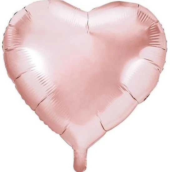 Party Deco Folinis balionas "Širdelė" 61cm rausva
