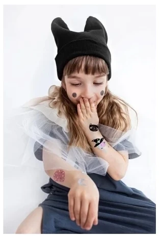 Party Deco Tattoo rinkinukas helovinui "Hocus Pocus" 20 vnt