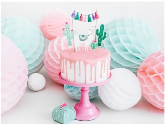 Party Deco Korėtas apvalus papuošimas 30cm 1 vnt baltas