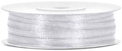 Party Deco Juostelė satino 3mm/50m balta