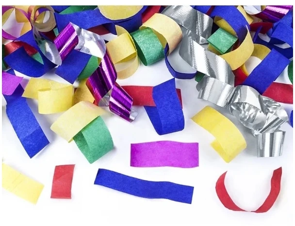 Party Deco PartyDeco Konfeti patranka „Margos juostelės“ 40cm