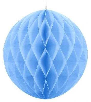 Party Deco Korėtas apvalus papuošimas 30cm 1 vnt tamsiai melsvas