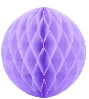 Party Deco Korėtas apvalus papuošimas 40cm 1 vnt violetinis