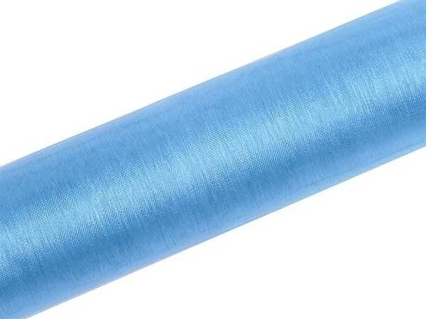 Party Deco Organza Smooth, mėlyna, 0,16 x 9 m, vieno dydžio
