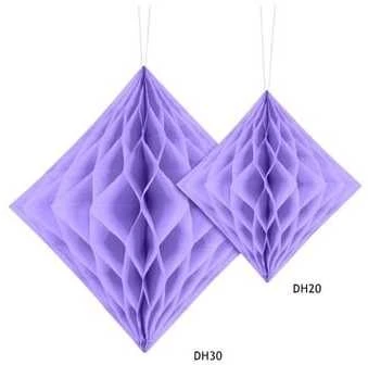 Party Deco Šilkinis popierius „Diamond“, šviesiai violetinis