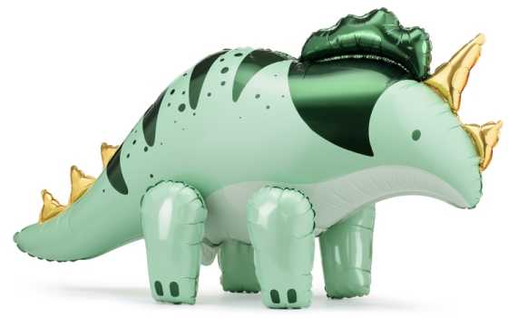 Party Deco PartyDeco Folinis balionas Dinozauras Triceratopsas, 101x60,5 cm