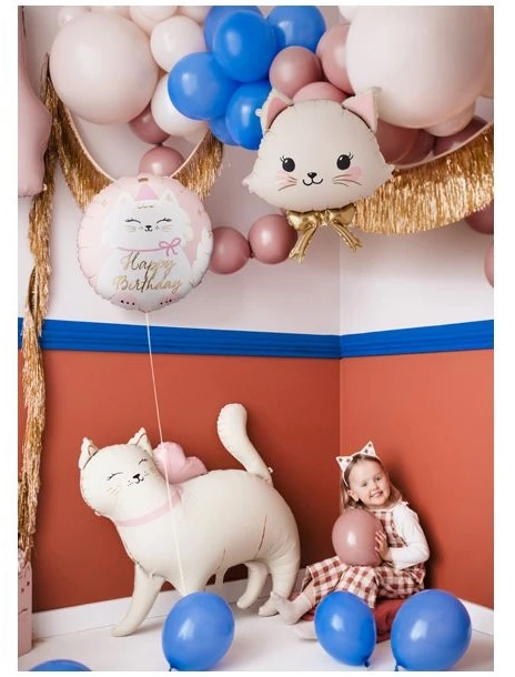 PartyDeco Balon fol.Kotek 50x60cm mišinio spalvos FB370 74323