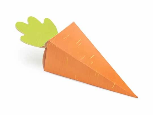 Party Deco Dovanų dėžutės "Morkos" 6 vnt 7,7*26,5*7,5cm