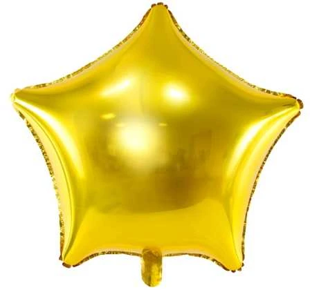 Party Deco Folinis balionas "Žvaigždė" 48cm auksinis