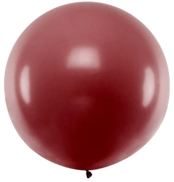 Party Deco Balionas 1m skersmens burgundiškas