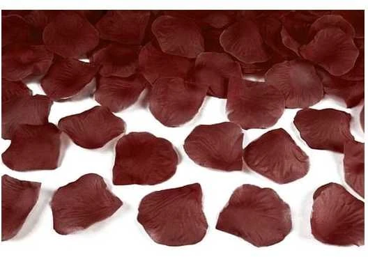 Party Deco Dekoratyviniai rožės žiedlapiai bordo 100vnt