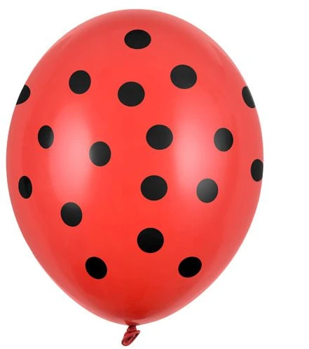 Party Deco Balionai stiprūs 30cm 6 vnt margi rausvi