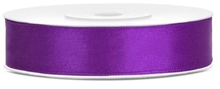 Party Deco Juostelė satino 12mm/25m tamsiai violetinė