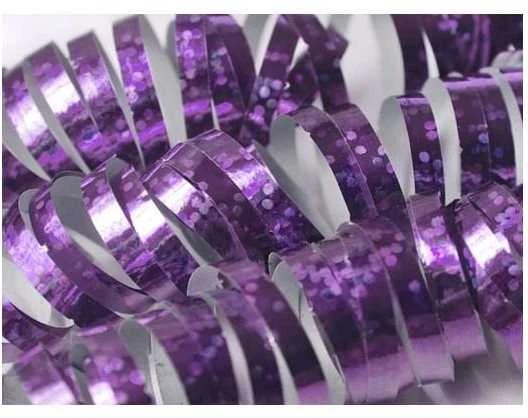 Party Deco Holografinė juostelė rožinė 3.8m/18vnt