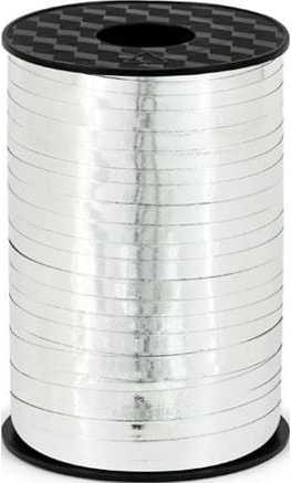 Party Deco Juostelė balionams sidabrinė 5mm/225m blizganti