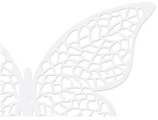 Party Deco Popierinė dekoracija "Drugelis" 4*6,5cm 10 vnt