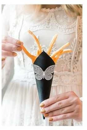 Party Deco Popierinė dekoracija "Drugelis" 4*6,5cm 10 vnt