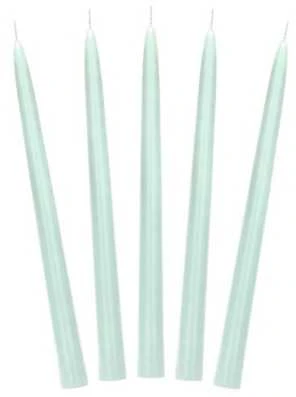 Party Deco Ilgos didelės žvakės 24cm 10vnt žalios