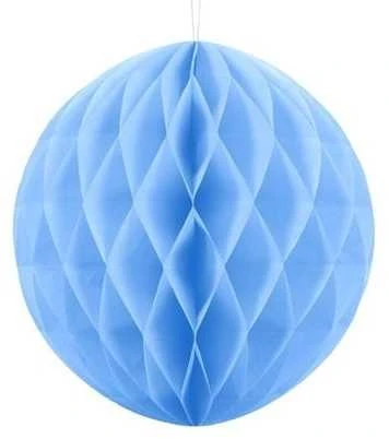 Party Deco Korėtas apvalus papuošimas 40cm 1 vnt tamsiai melsvas
