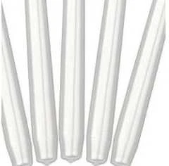 Party Deco Ilgos didelės žvakės 24cm 10vnt perlo spalvos