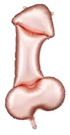 Party Deco Folinis balionas "Penis" rausvas 112*55,5cm