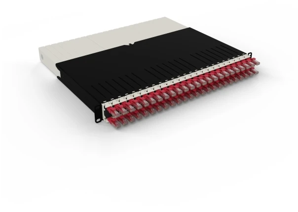 PATCHBOX .one / 8RU / UTP / Raudonas, 0,8 m, Cat6a, U/UTP (UTP), RJ-45, RJ-45, Raudonas