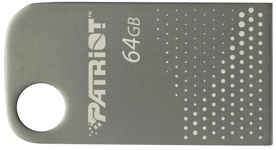 Patriot FLASHDRIVE Tab300 64GB USB 3.2 120MB/s, mini, aliuminio, sidabrinis