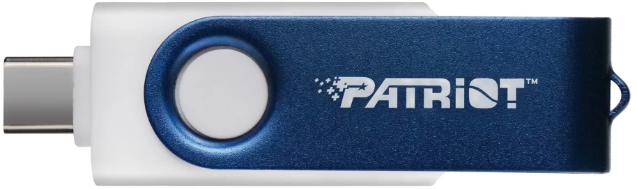 Patriot Memory 64GB Xporter X550 USB atmintinė su dviguba USB A+C jungtimi (PS64GX550AAD) Baltas, Mėlyna