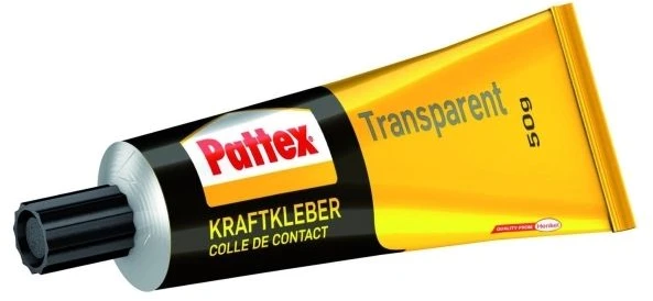 Pattex stiprūs skaidrūs klijai, kontaktiniai klijai, 50 g tūbelė