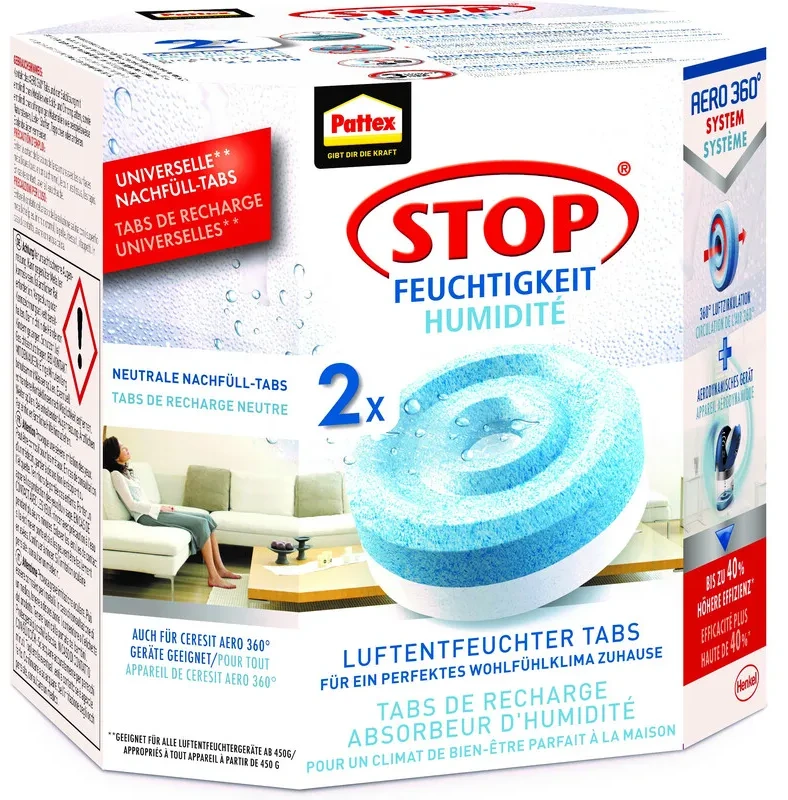 Sausintuvas Pattex Pattex Oro sausintuvo papildymo tabletės skirtos Aero 360 2x450 g