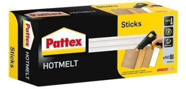Pattex Karšti klijų lazdelės, skaidrios, ° 11 mm, 50 lazdelių, 1kg