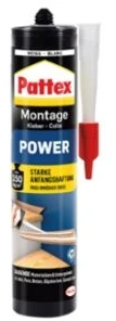 Pattex Montavimo klijai Power, kasetė 370 g