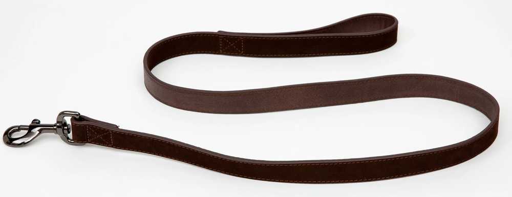 Nobleza Paw Love - Pavadėlis šunims suede (Large 120x2.5cm) - Dark ruda